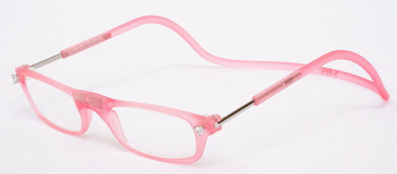 シニアグラス +2.00 ｸﾘｯｸ ｶﾘｰﾅ ﾏｯﾄﾋﾟﾝｸ (MPK-CA) 老眼鏡 リーディンググラス おしゃれ 女性用 レディース 華やか 軽量 イメチェン アジャスター付き 予備眼鏡 防災バッグ 贈り物 プレゼント 首にかけられる 無くさない 落とさない 忘れない｜メガネサングラスのDOURAKU
