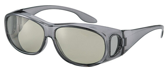 ｶﾊﾞｰｸﾞﾗｽ 7168ｰ04 SM/L.GSM 偏光 へんこう polarized L 眼鏡の上から メガネの上から サングラス オーバーグラス 釣り 度付き不可 UVカット メンズ レディース 男女兼用