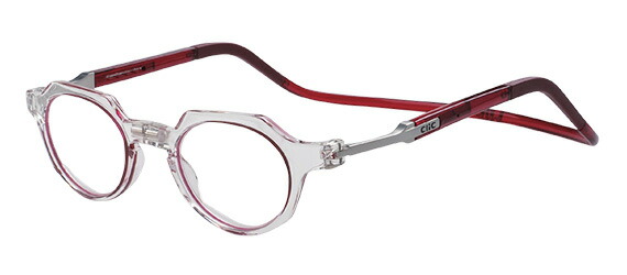 ｸﾘｯｸ ﾒﾄﾛ ｲﾝｻｲﾄﾞﾚｯﾄﾞMTIR +2.50 CLIC METRO クラウンパント シニアグラス リーディンググラス 老眼鏡 クリックリーダー 読書用 おしゃれ メンズ 男性 レディース 女性 コンパクト 首にかける 首掛け 世良教授 國村隼 メガネ 日本沈没