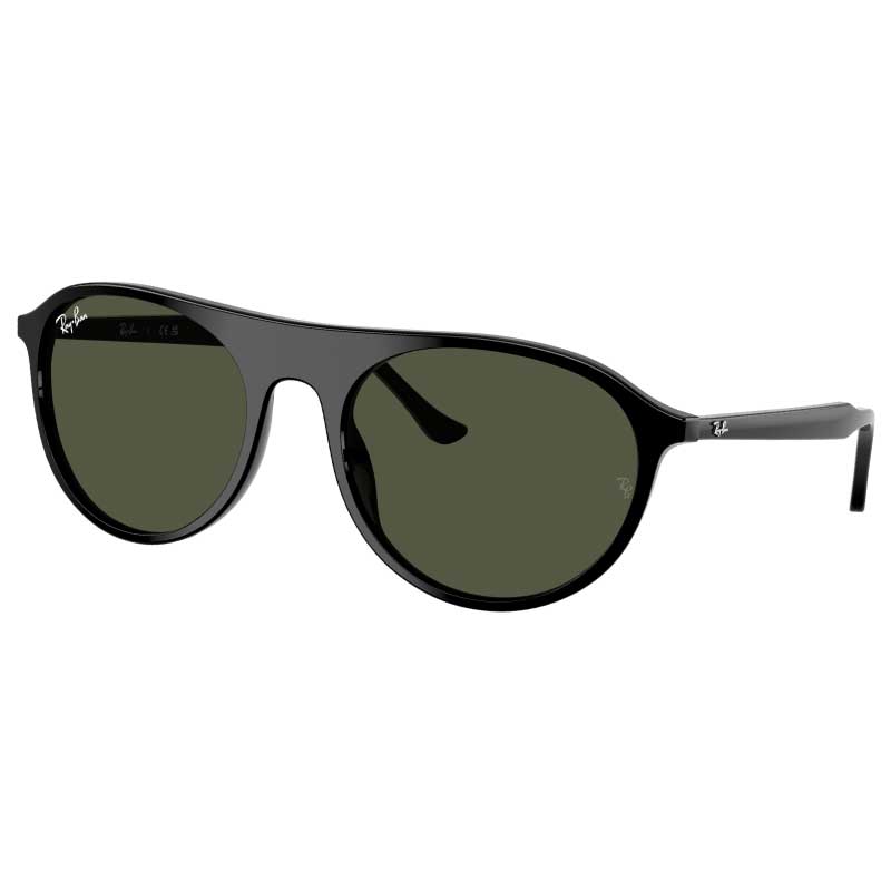 レイバン サングラス RayBan RB2215F 901/31 56□19 ブラック 黒 グリーン カーキ メンズ レディース 男性用 女性用 度付き 可 Ray-Ban rayban 正規品 UVカット 紫外線対策 紫外線カット おしゃれ シンプル クラシカル 人気 大きめ 日焼け防止 送料無料｜メガネサングラスのDOURAKU
