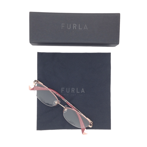 Furla フルラ メガネ Vfu421j Col 0i ワインレッド ピンク ゴールド 52mm Titanium Linumconsult Co Uk