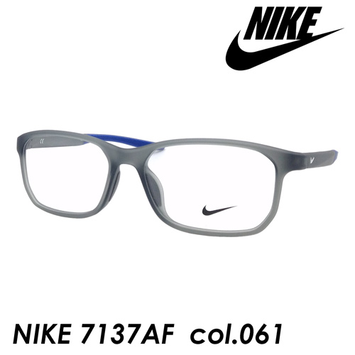 超值特卖 Nike ナイキ メガネ Nike 7137af Col 061 マットグレー ブルー 56mm 大宮 Livinginmalta Com