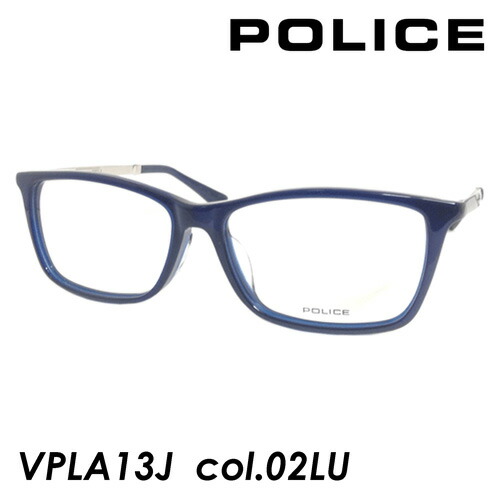 POLICE 警察当局 眼鏡 VPLA13J col.02LU 54粍 米国海軍/しろがね色