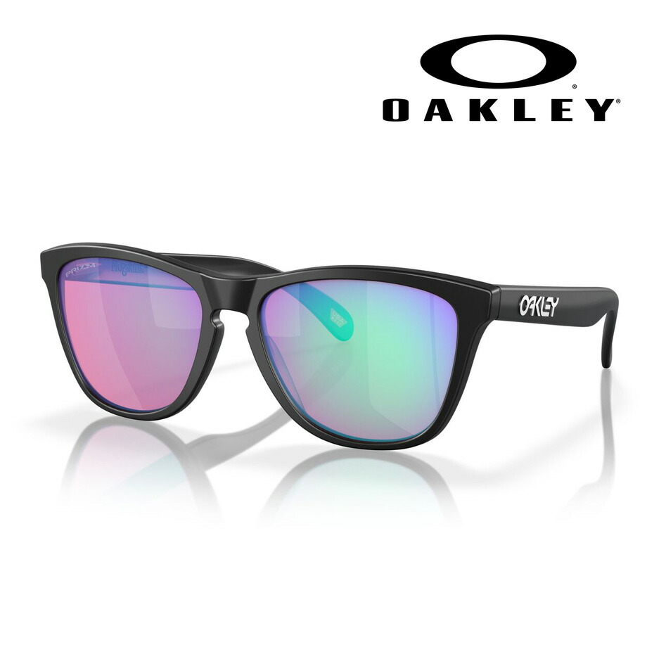 OAKLEY オーク材ロバート・エドワード・リー 黒眼鏡 Frogskins OO9245-E454 引っ敷き黒いこと Low Bridge Fit フロッグスキン 国内定め事品 お墨付き付 UV撥ねのける