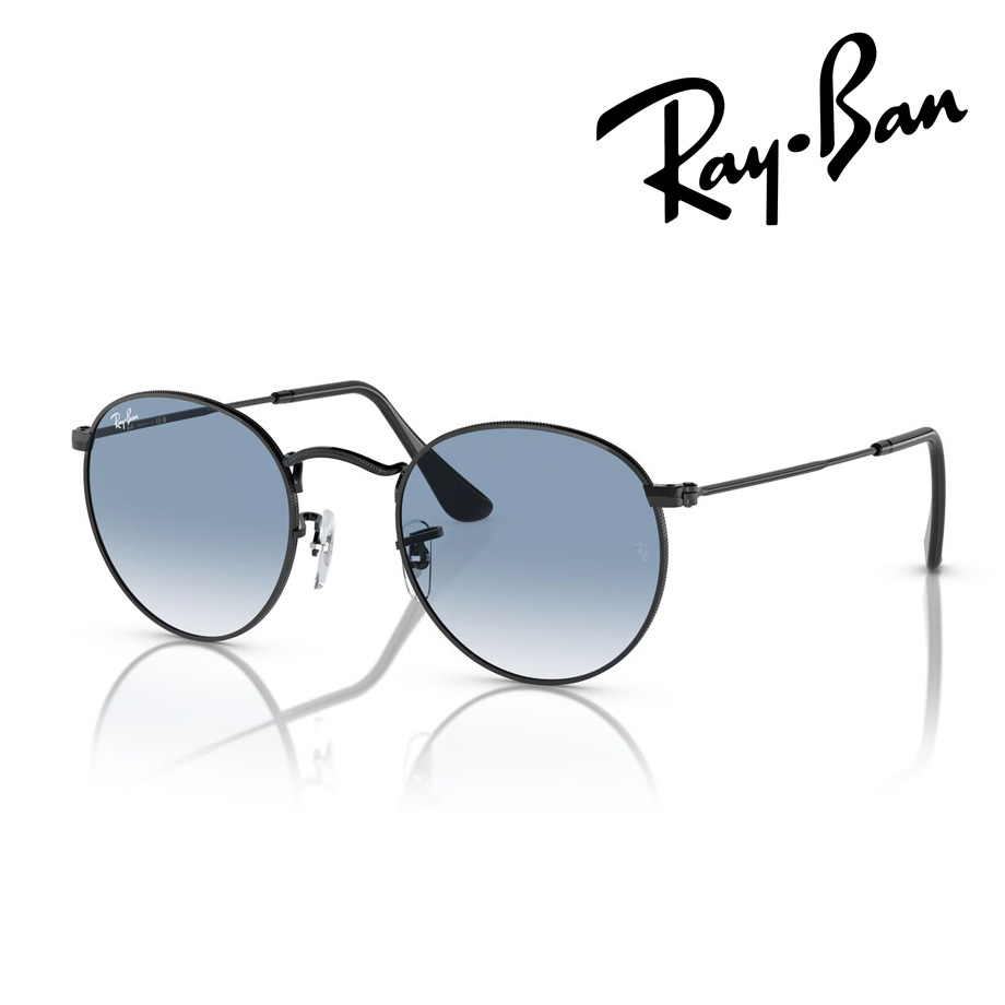 Ray-Ban レイバン サングラス ROUND METAL RB3447 002/3F 50mm ブラック ラウンドメタル 紫外線 UVカット 国内正規品 保証書付