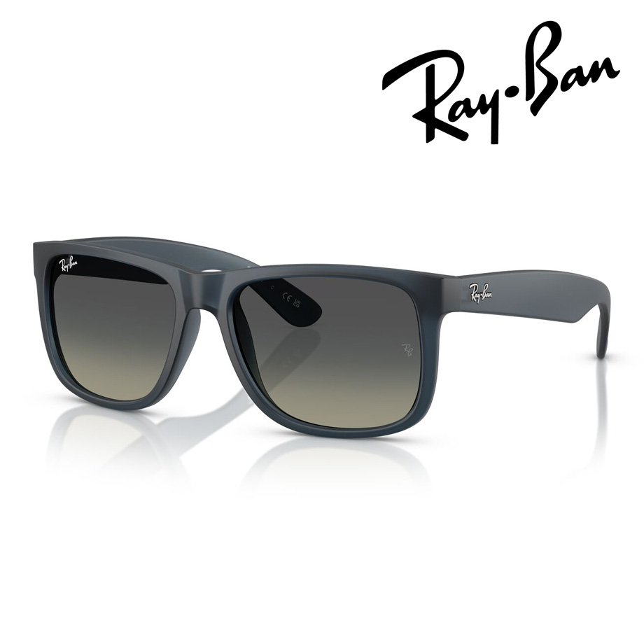 Ray-Ban レイバン サングラス JUSTIN CLASSIC RB4165F 681311 55mm ラバーブルー ジャスティン 国内正規品 保証書付 UVカット 紫外線|メガネのハヤミ 店