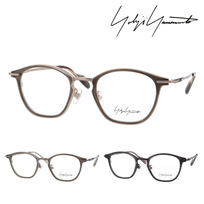 YOHJI YAMAMOTO ヨウジヤマモト 眼鏡 19-0102 col.1/2/3 49粍 チタン Titanium 日本製 3color