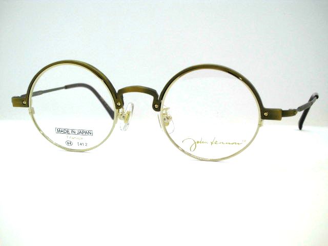 ジョンレノンメガネ 日本製丸めがね 押さえる生み出すこととり捨てるリム丸眼鏡 John Lennon古典派音楽丸メガネ・JL-P304
