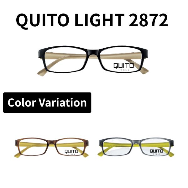 度付きメガネ QUITO LIGHT クィートライト 2872 スクエア 近視 遠視 乱視 老眼鏡 薄型レンズ 両面非球面 傷防止 ブルーライトカット 眼鏡 伊達メガネ 度なし 度あり｜メガネ・サングラスのリュネ２号店 12,780円