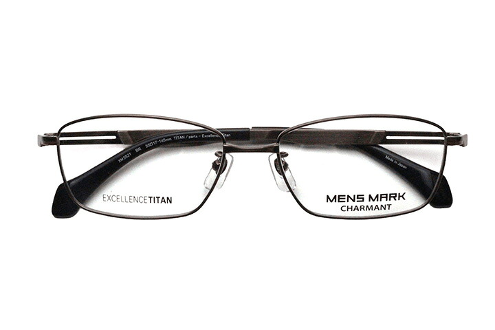 【ひな型単品眼鏡】 シャルマン MENSMARK メンズ見澄ます  XM 5521-BR 赤銅色【ウエリントン系】【エクセレンスチタン】【日本製メガネ】