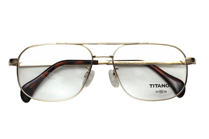 【フレーム単品メガネ】 マルマン　TITANOS(チタノス) T 1139-CGP(ゴールド)【ウエリントン系】【チタン】【メーカー3年保証付き】【日本製眼鏡】