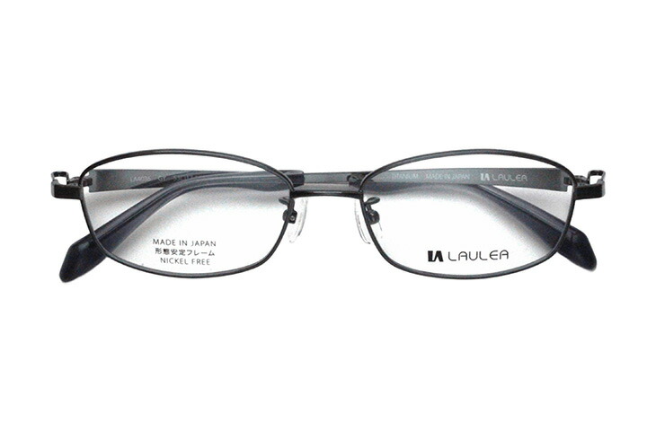 【レンズ付メガネ】LAULEA ラウレア byアミパリ　LA 4036-GY グレー【ウエリントン系】【βチタン】【灰】【日本製眼鏡】
