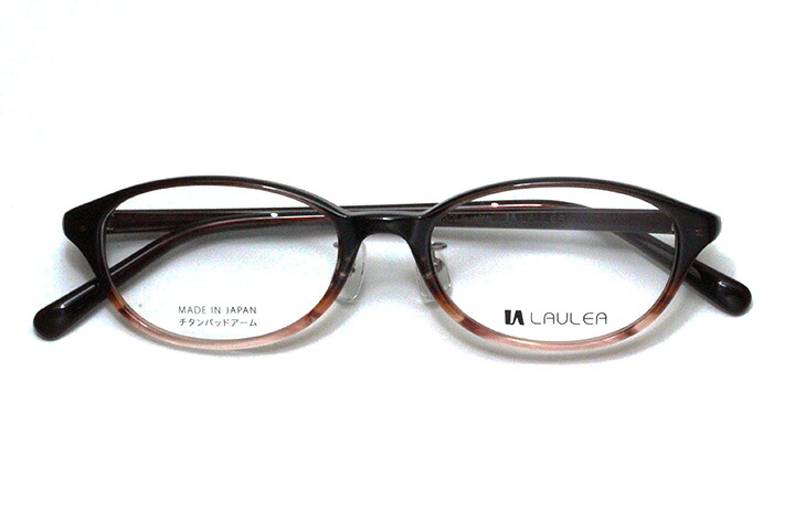 【レンズ付メガネ】LAULEA ラウレア byアミパリ　LA 4039-WNH ワインハーフ【ウエリントン系】【アセテート】【ノーズパッド付きプラスチックフレーム】【日本製眼鏡】｜メガネのヒラタ
