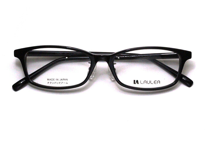【レンズ付メガネ】LAULEA ラウレア byアミパリ　LA 4049-BK ブラック【ウエリントン系】【アセテート】【ノーズパッド付きプラスチックフレーム】【日本製眼鏡】