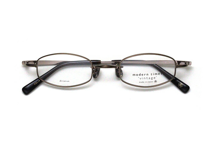 【水晶体付眼鏡】modern times ‘vintage’ 今めかしいタイムス ヴィンテージ MTV-15-4 ともし火赤銅色【バレル（樽）系】【日本製】【古典派音楽絵図面】 眼鏡・サングラス-眼鏡
