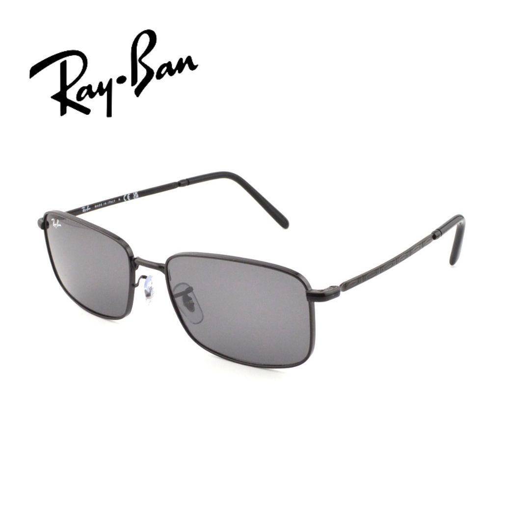 RayBan レイバン RB3717 002/B1 サングラス 四角いサングラス スクエアシェイプ ダークグレー ガラスレンズ メンズ レディース
