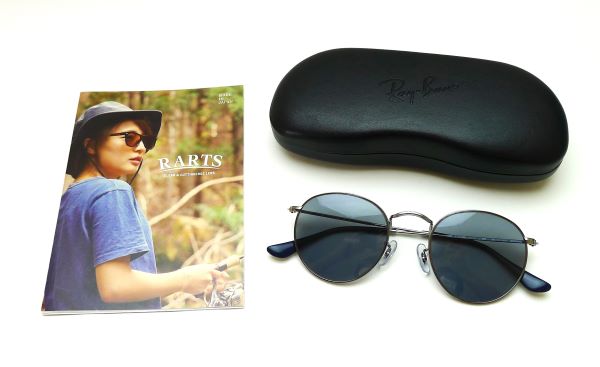 Ray-Ban（レイバン） × RARTS（アーツ） Ray-Ban ROUND METAL RB3447V 2502 / RARTS（アーツ） ラグナ青み 後押しマルチ