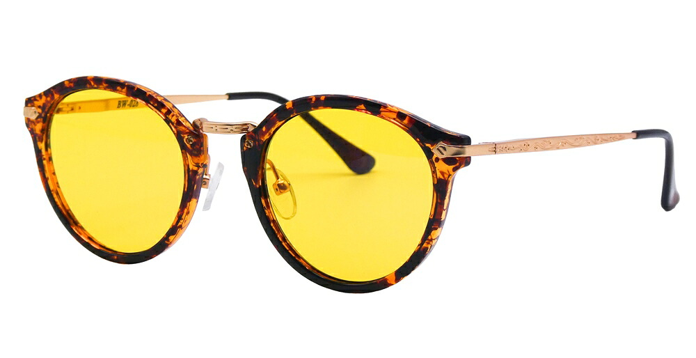 BUNNY WALK（バニーウォーク）　BW-0283Y　F:BROWN DEMI　L:YELLOW / NIGHT GLASSES（偏光ナイトグラス）｜メガネパーク・ブレス