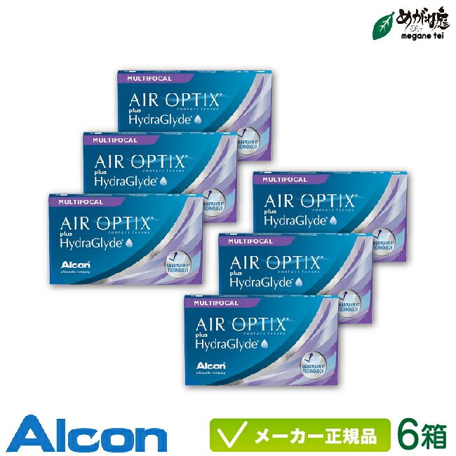 エアオプティクス プラス ハイドラグライド マルチフォーカル 6箱セット (遠近両用 アルコン Alcon コンタクトレンズ 2week)