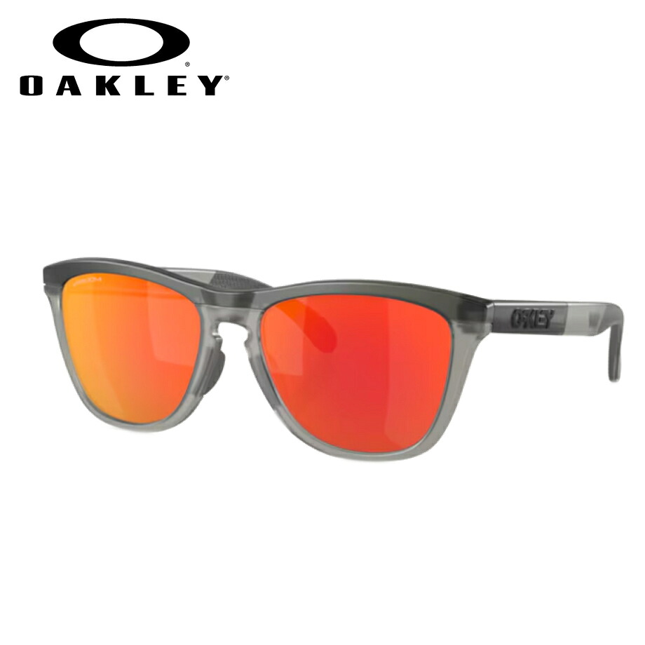 OAKLEY オークリーサングラス 9284A 01 【55サイズ】 FROGSKINS RENGE(A) フロッグスキンレンジ スポーツ アウトドア ゴルフ アジアンフィット UVカット PRIZM RUBY マットグレースモーク 国内正規品 純正品 【最短発送】