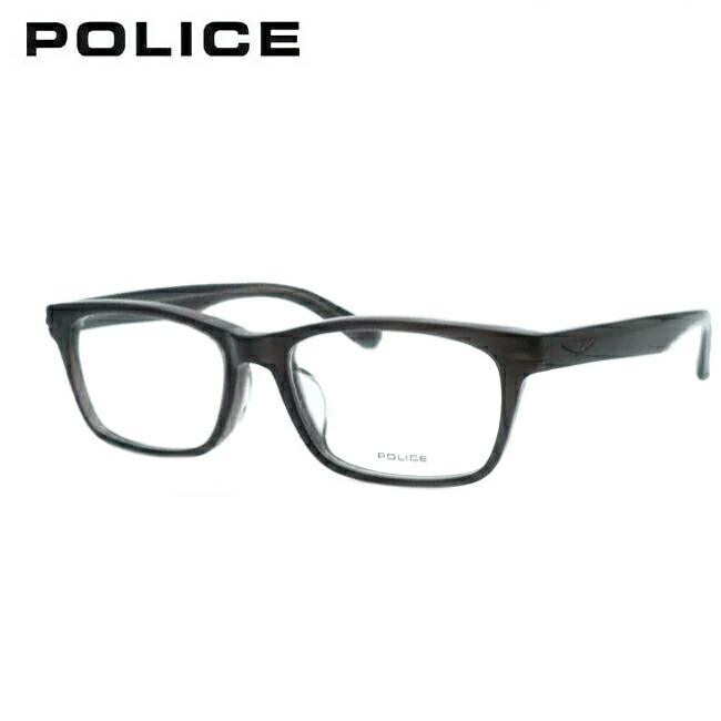 ポリス メガネ フレーム VPLF55J 0W44 クリアダークグレイ 53サイズ メガネフレーム 眼鏡 最短発送 POLICE セル