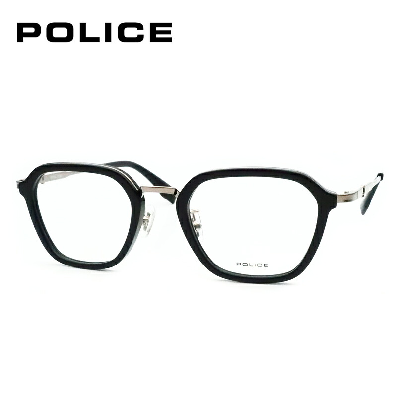 ポリス メガネ フレーム VPLV10J 0700 ブラック 49サイズ メガネフレーム 眼鏡 最短発送 POLICE セル|メガネプロサイトYOU