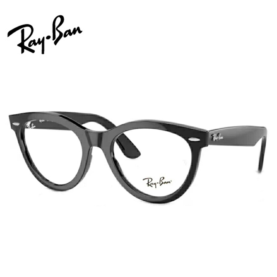 楽天市場】レンズつき レイバン メガネ RX5398F 2000 ブラック 黒 50
