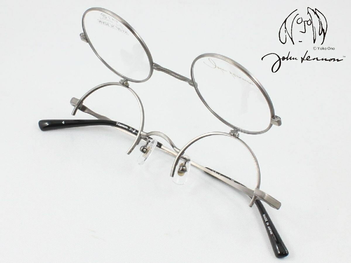 【踊躍上がり式】John Lennon レノン 日本製眼鏡ひな形 JL-1133-4 度付き添い人相応う 近眼 老眼 老眼鏡 遠近両用 単式働く人 裸眼 マイコン スマホ つり銭 魚釣り フリップ繰り上げる ラウンド 丸眼鏡 複式働く人 たわい無い チタン 今めかしい メンズ レディース 鯖江