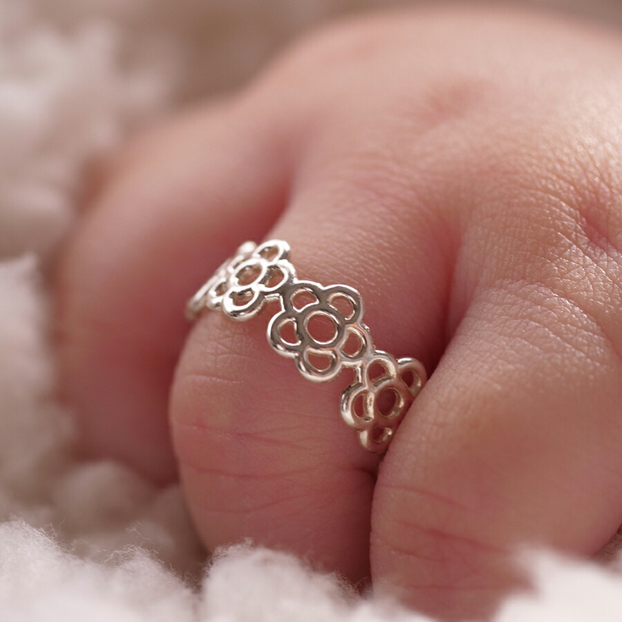 楽天市場】星リング ピンキーリング キッズリング 男の子 シルバー925