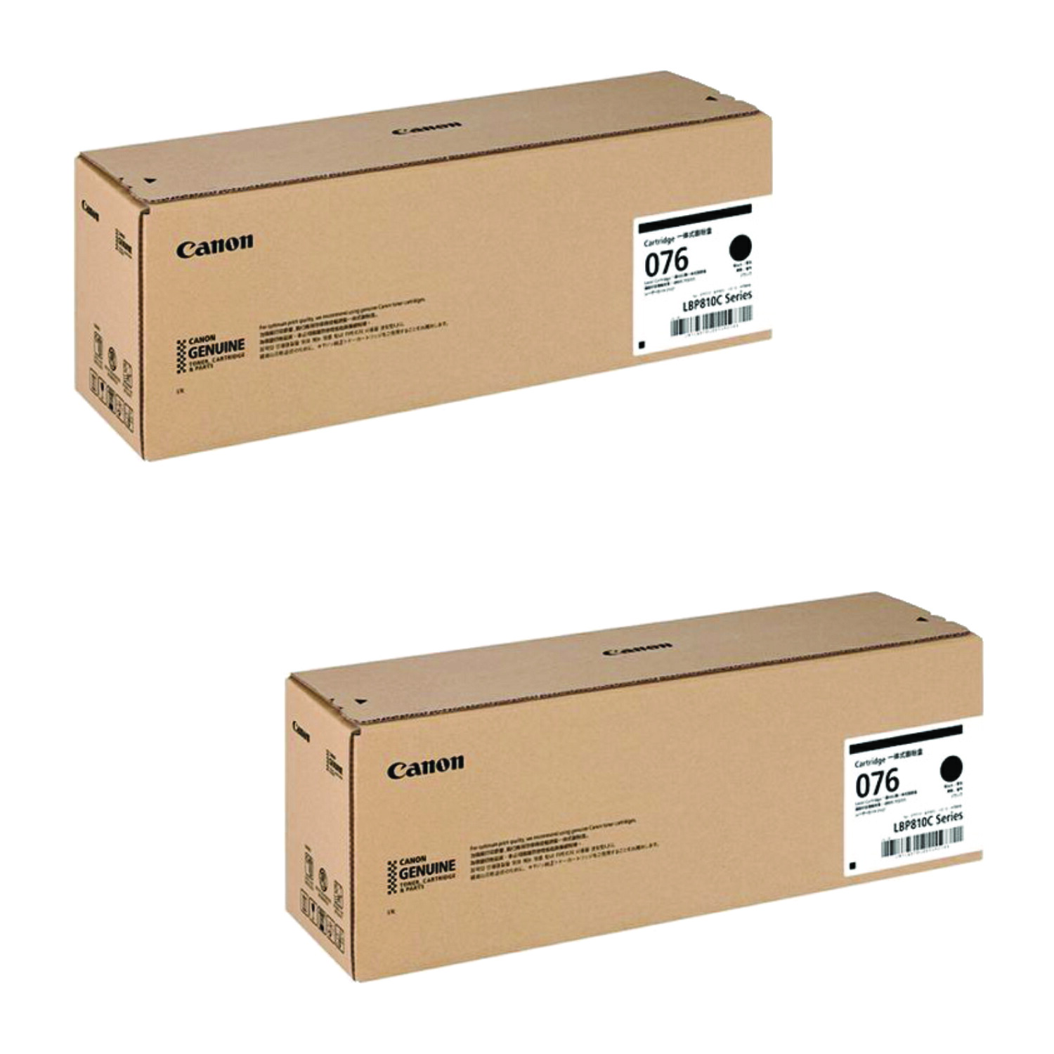 【純正品 2個セット】 キヤノン トナーカートリッジ CRG-076 BK（ブラック） 2個セット　対応機種：LBP812Ci / LBP811C｜メグリエ店