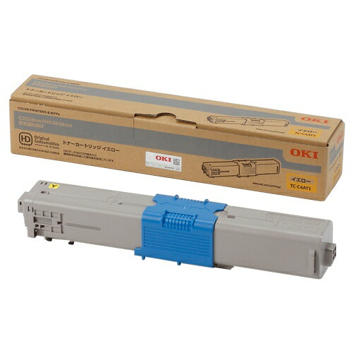【完全無欠品】 沖 TC-C4AY1 トナーカートリッジ 黄色 OKI TC-C4AY1