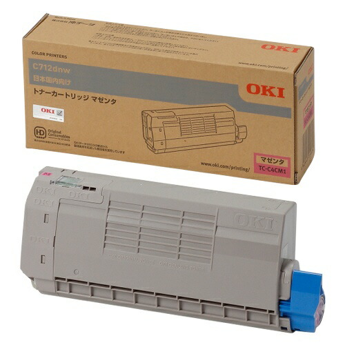 【純正品】 沖 TC-C4CM1 トナーカートリッジ マゼンタ OKI TC-C4CM1