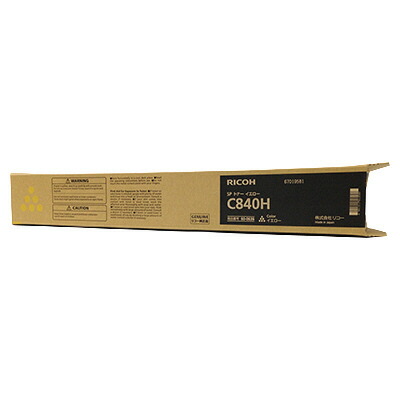 【文句無し品】 リコー SPトナーカートリッジ 黄み C840H  RICOH C840HY パソコン・周辺機器-プリンター・FAX用インク