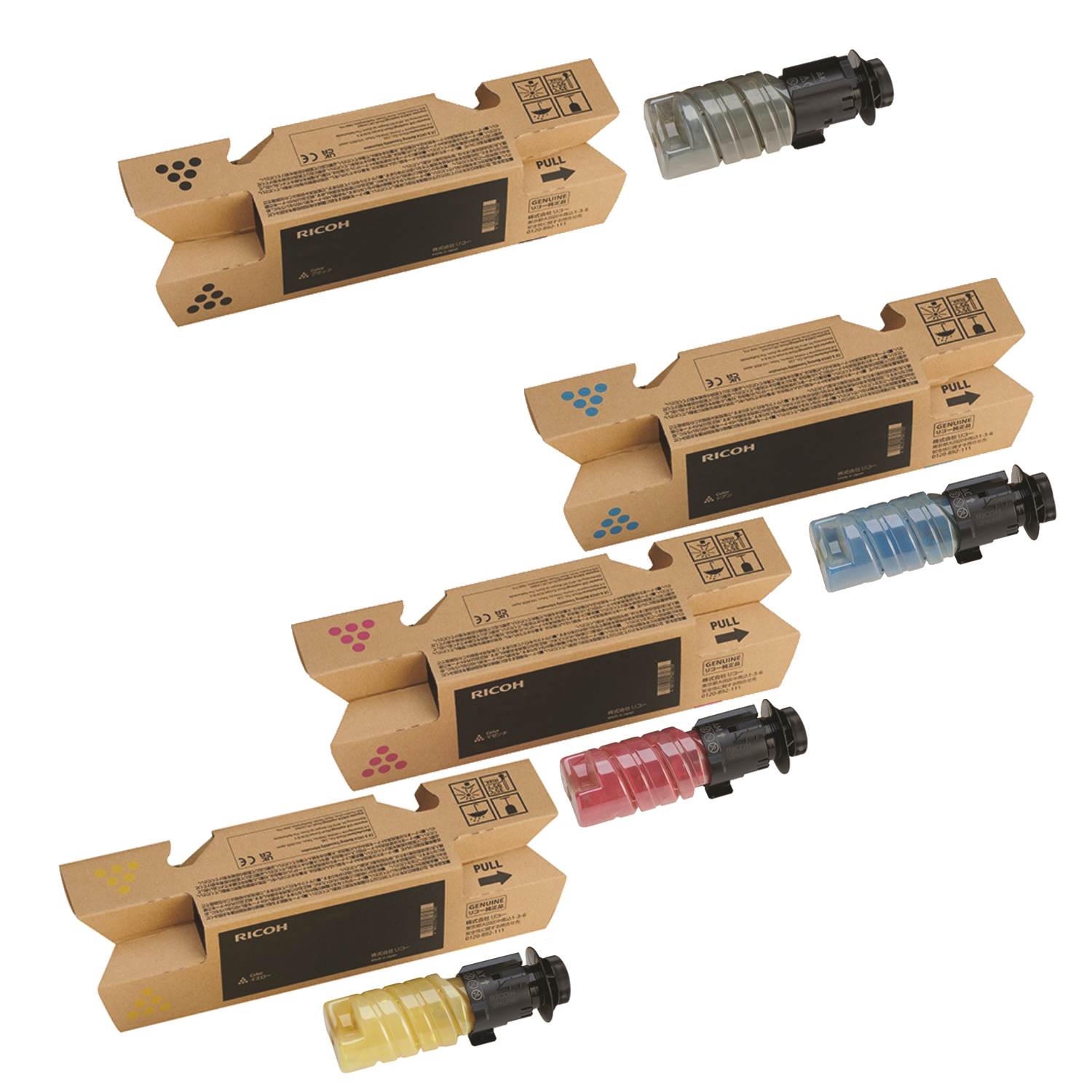RICOH C375 トナーカートリッジ 4色セット 楽天市場】【純正品 4色セット】リコー トナーカートリッジ