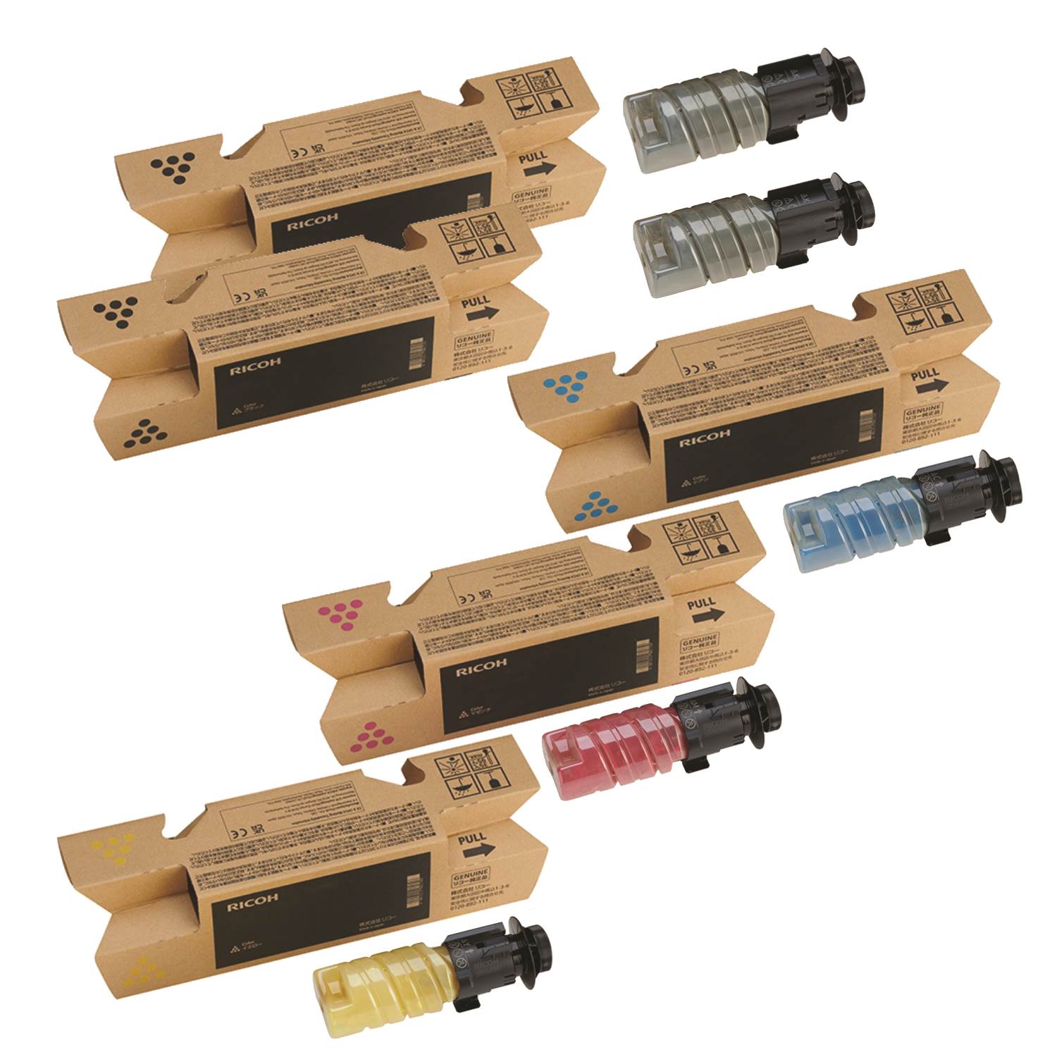 RICOH C375 トナーカートリッジ 4色セット pc375h-4pk_58927842-8c60-4bbc-