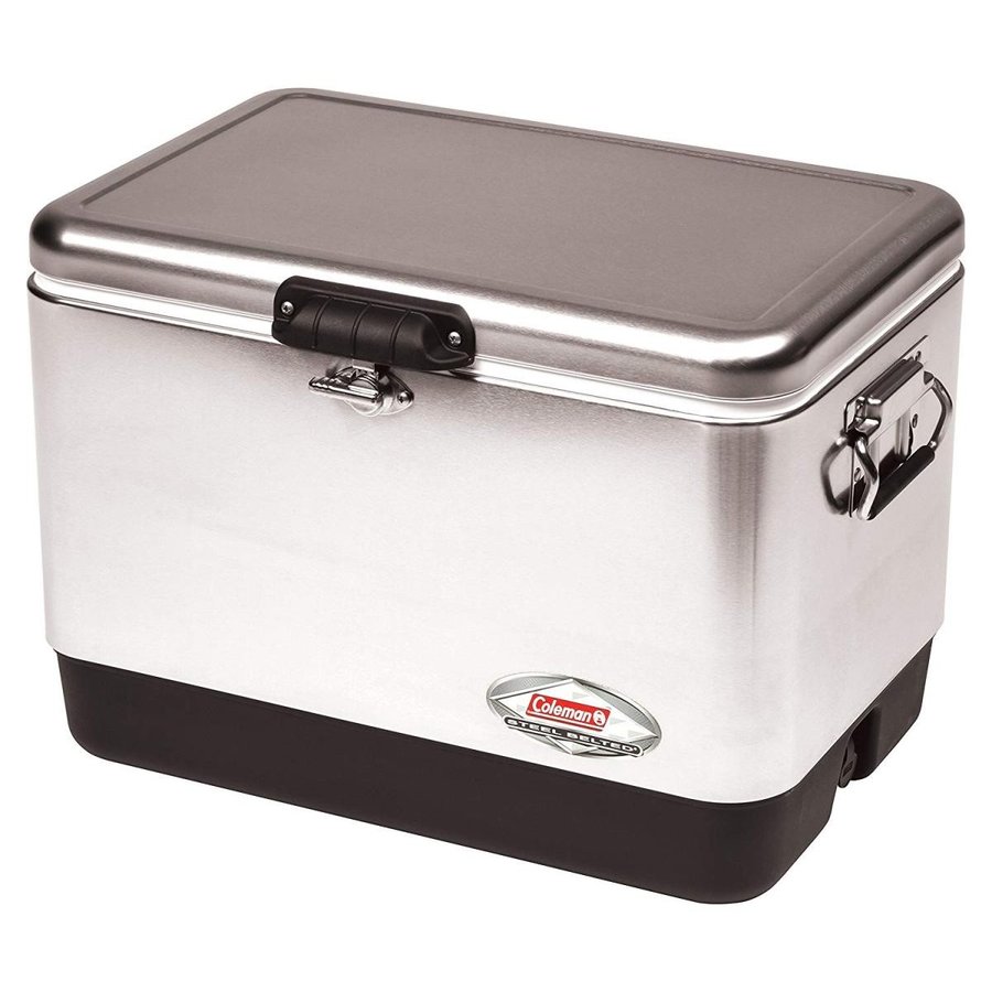 楽天市場 コールマン スチールベルト クーラー 54qt Coleman Steel Belted Cooler シルバー Silver 6155b707 メグリエ楽天市場店