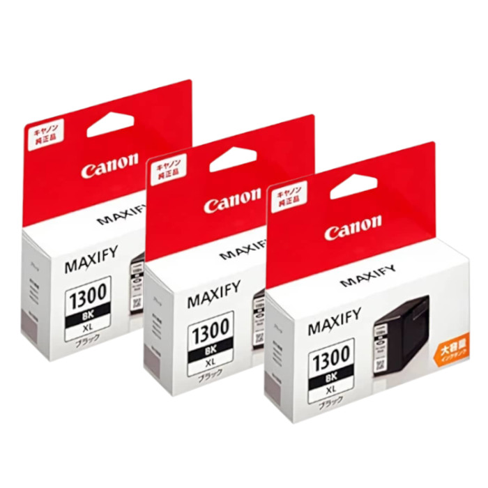 【純正品 3個セット】CANON キヤノン インクタンク PGI-1300XLBK 大容量ブラック (9181B001) 3個セット