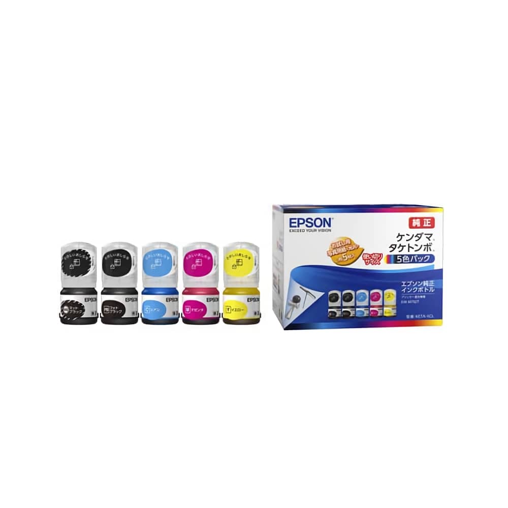 【純正品】エプソン インクボトル (タケトンボ) KETA-5CL 5色パック