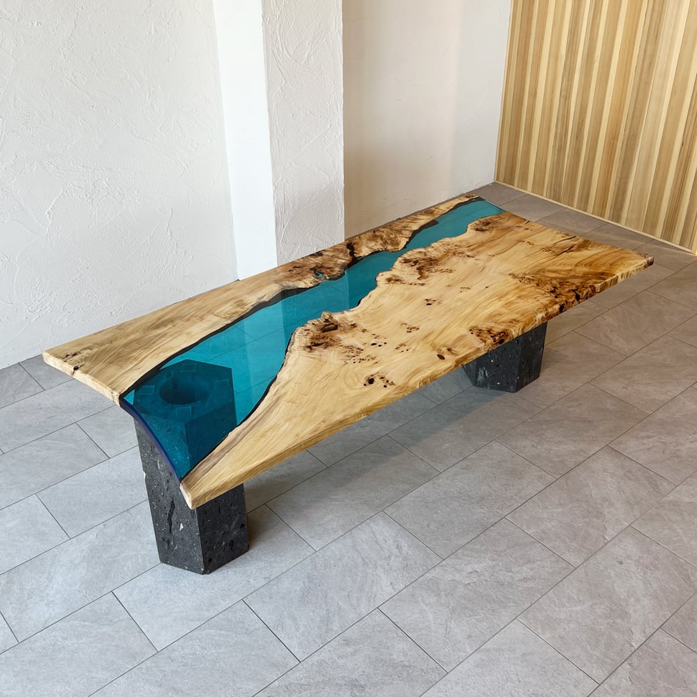 楽天市場】銘木屋 レジン テーブル サイドテーブル 丸テーブル