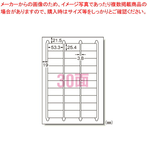 【まとめ買い10個セット品】ラベルシール[兼用]ハイグレード 30面 20枚入 75230 1袋