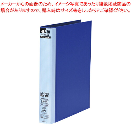 【まとめ買い10個セット品】ダブロックファイル 青 F949R-02 ブルー 1冊|厨房卸問屋 名調