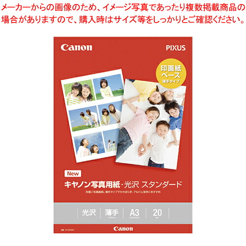 【まとめ買い10個セット品】写真用光沢紙 スタンダード A3 20枚 SD-201A320 1冊