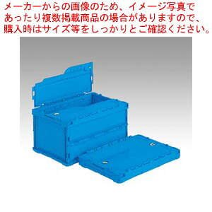 【まとめ買い10個セット品】ペタンコ 蓋つき 42.5L C-40B 558510 (BL504) アオ 1個