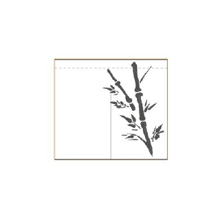 のれん 竹柄のれん 受注生産品品|厨房卸問屋 名調