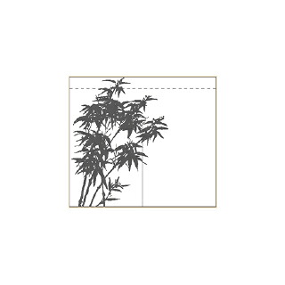 のれん 竹柄のれん 受注生産品品|厨房卸問屋 名調