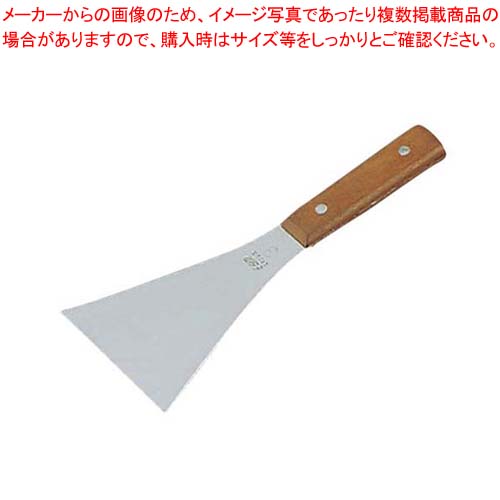 【まとめ買い10個セット品】 EBM ステンレス 木柄 三角 バチベラ No.2(88×230)
