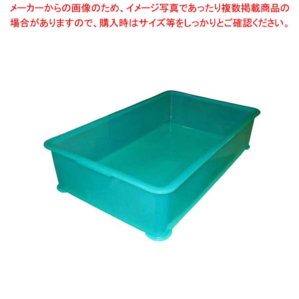 【まとめ買い10個セット品】 EBM PP半透明カラー番重 A型 特大 グリーン(サンコー製)