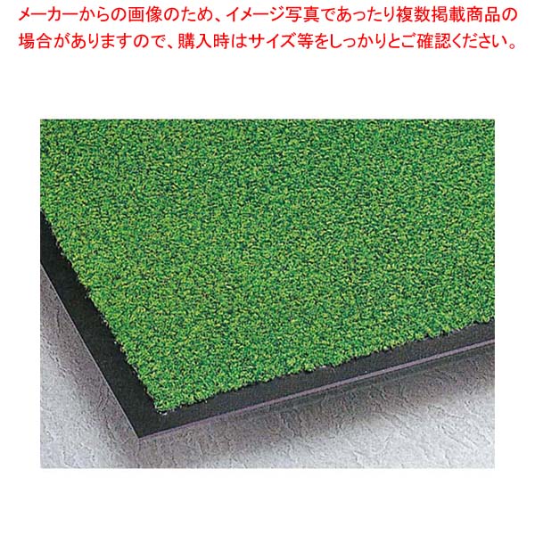 【まとめ買い10個セット品】 玄関マット ニュートレビアン裏地付 中(750×450)緑 MR0342201