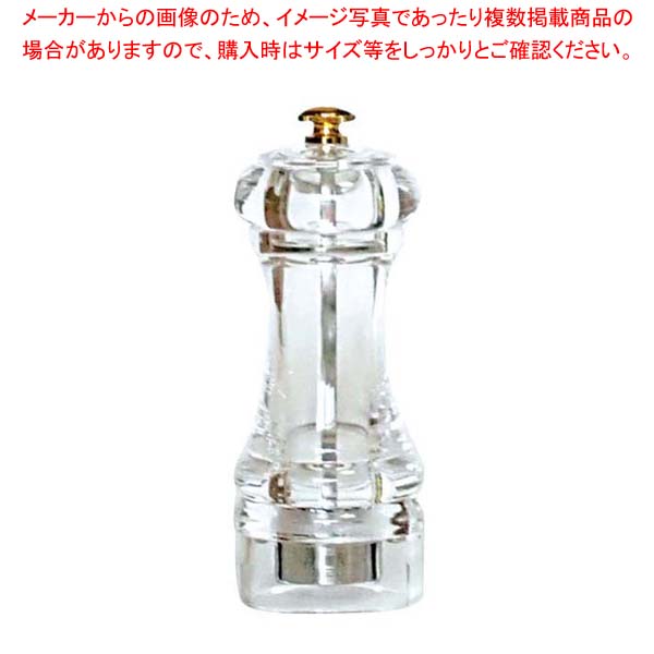 【まとめ買い10個セット品】 IKEDA アクリル ペパーミル PMA-120【胡椒 こしょう スパイス ブラックペッパー 居酒屋 レストラン 店舗用 業務用 家庭用】｜厨房卸問屋 名調