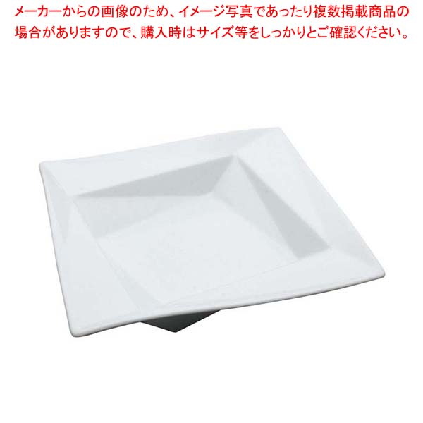 【まとめ買い10個セット品】 白変形 折り紙21cm平鉢 B12-14